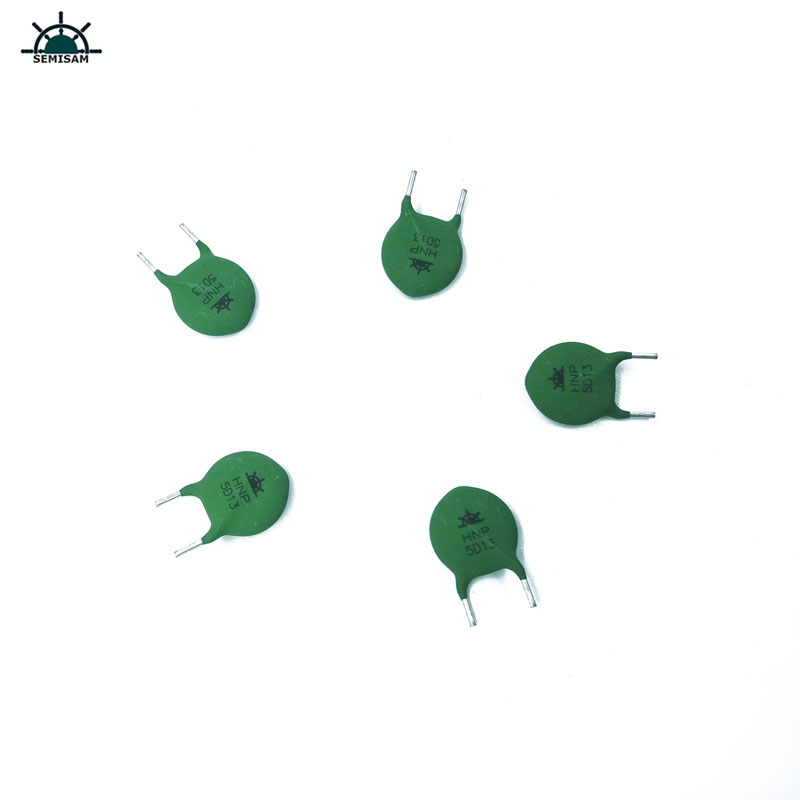 Calitate buna China Producator Verde Silicon 5 Ohm 5D13 Diametru de 13mm Rezistor de putere NTC Thermistor