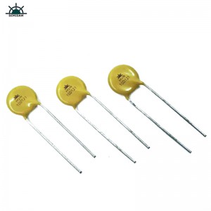 Furnizor de rezistor de la China ODM Galben Silicon 10D121 Diametru 10mm Oxid de metal Varistor pentru LED Light